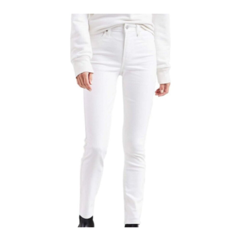 ✨ Levi's 721 High Rise Skinny Jeans White Size 10M 30x30 NWT
